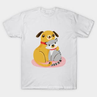 Cat and dog T-Shirt